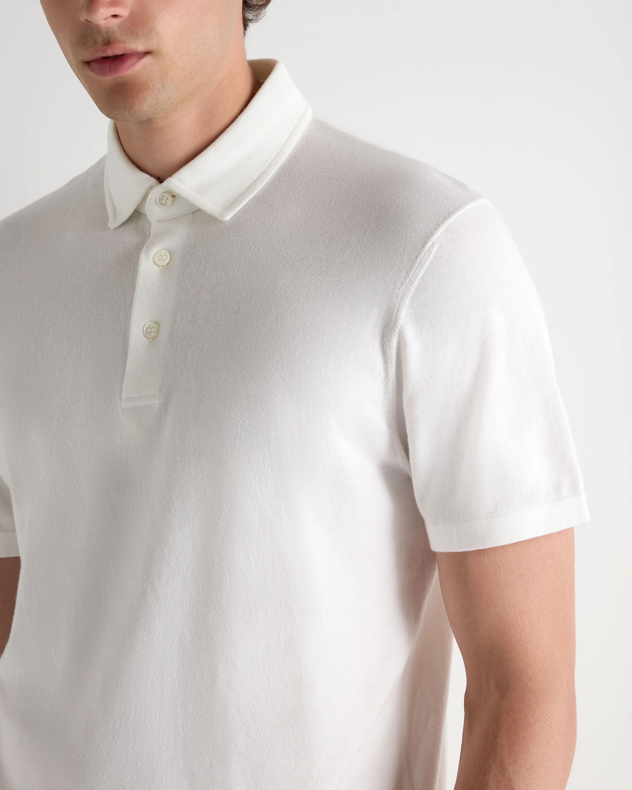 Men's Hove Cotton Polo White - Image 5