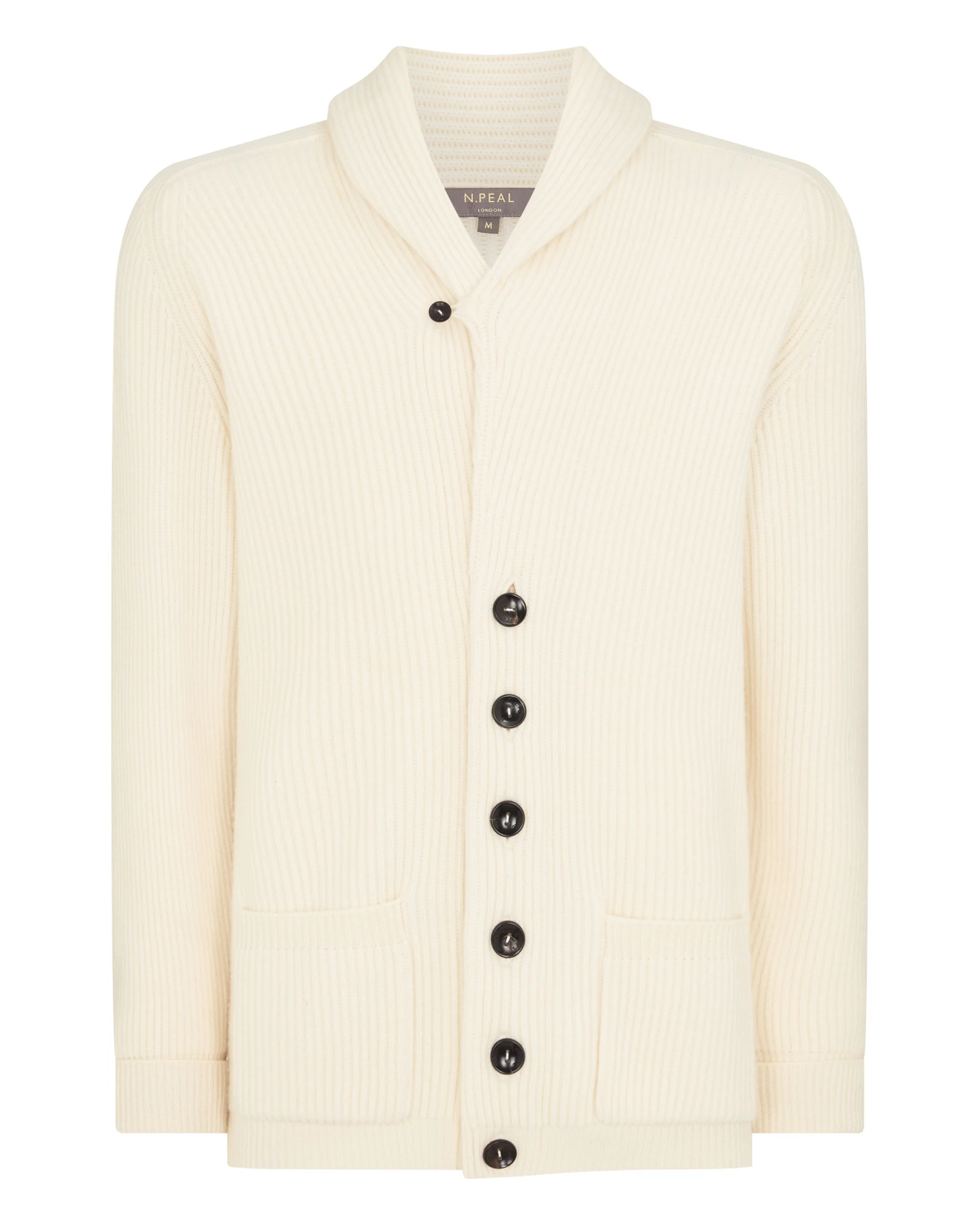 Men's Kensington Cashmere Cardigan New Ivory White - Image 2