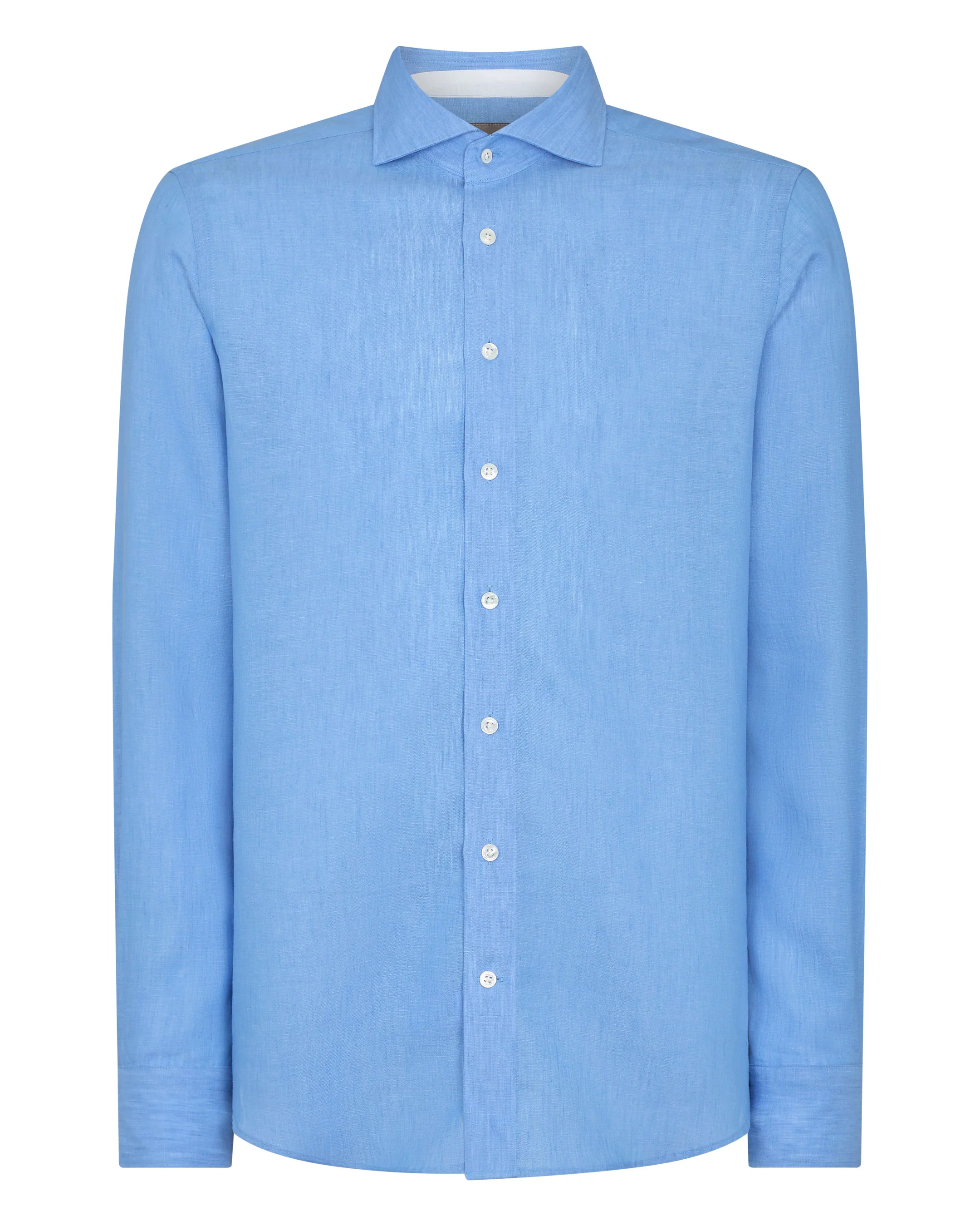 Men's Cannes Linen Shirt Blue - Image 2