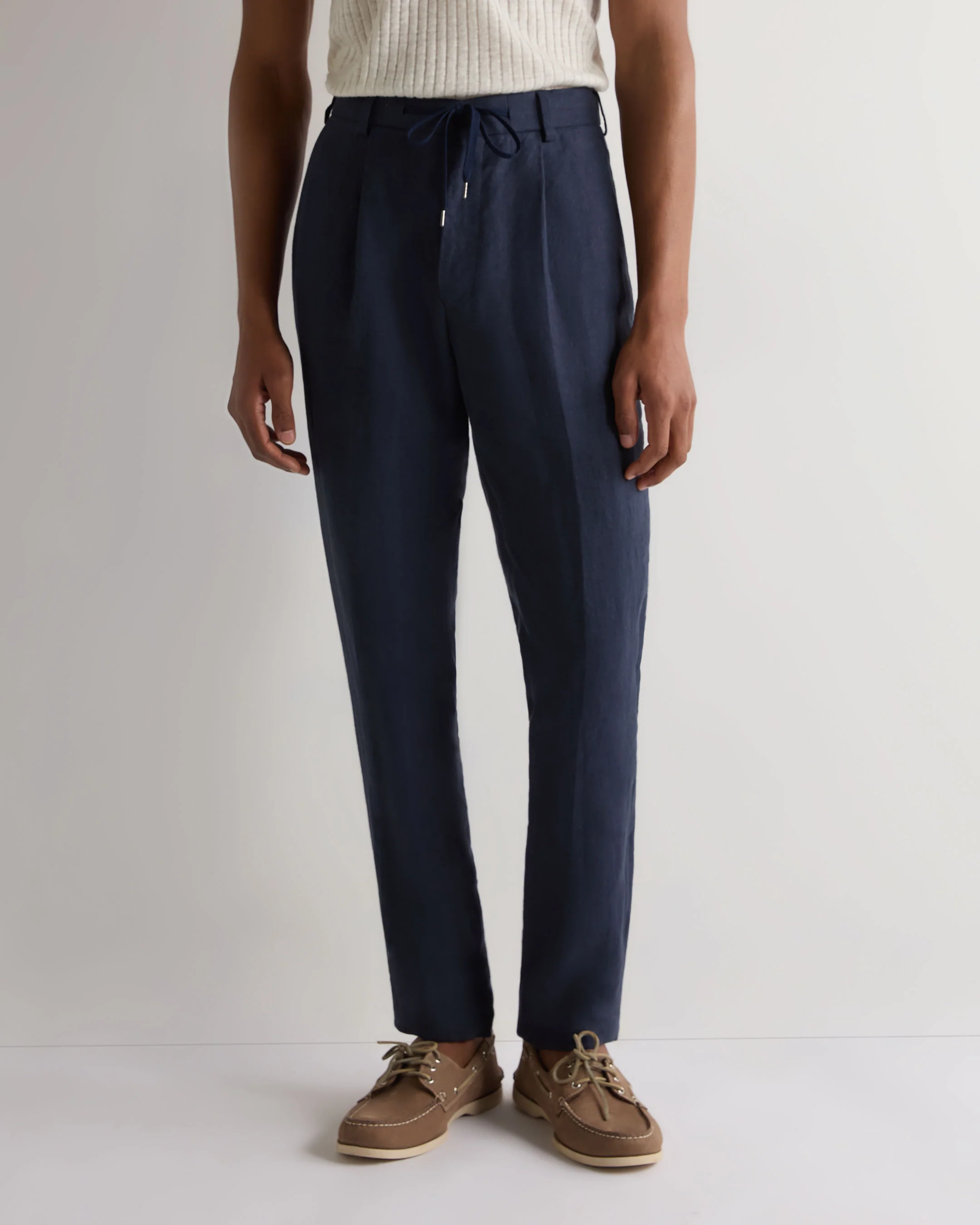 Men's Atrani Linen Trouser Navy Blue
