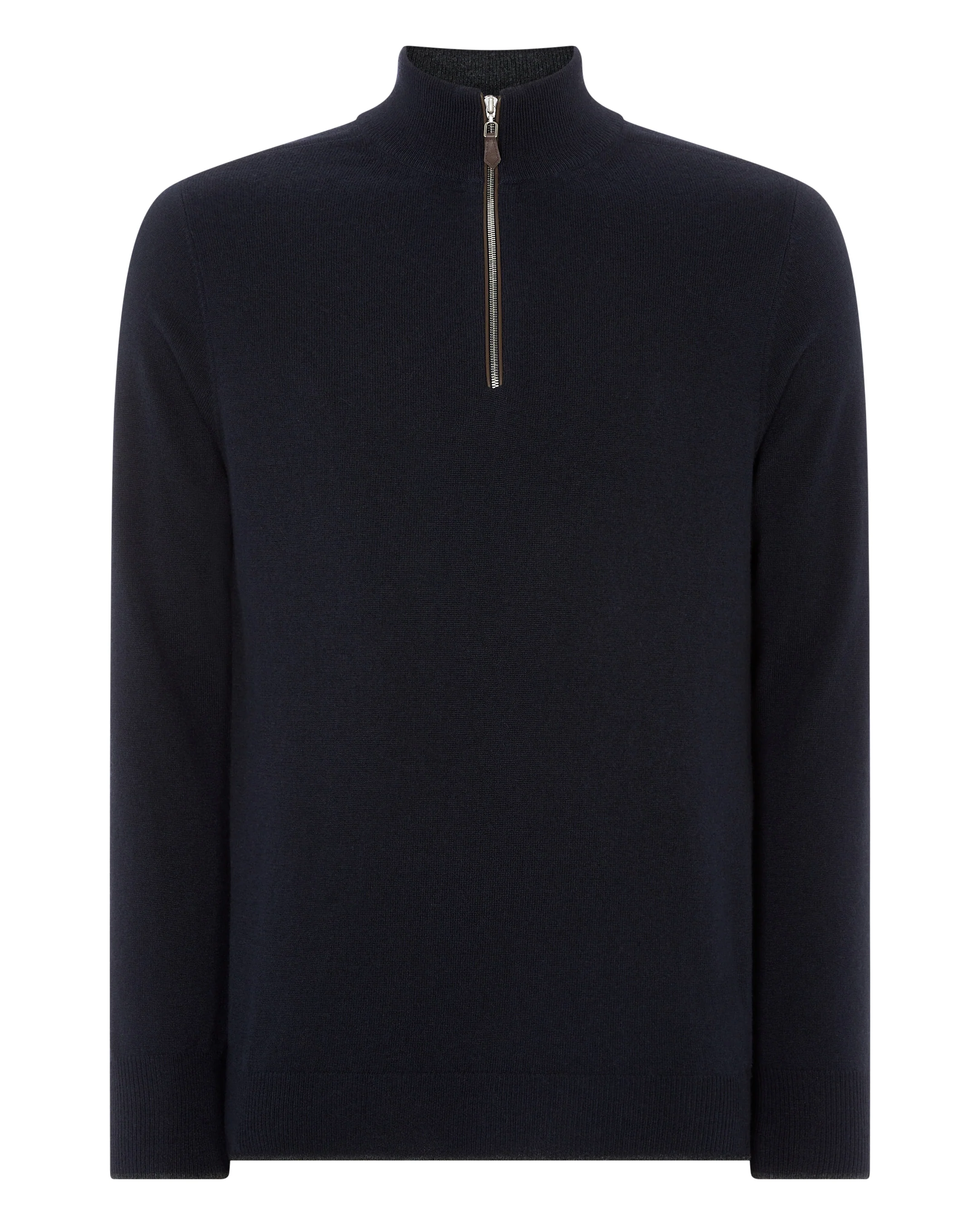 Men's Carnaby Half Zip Cashmere Jumper Navy Blue - Image 2