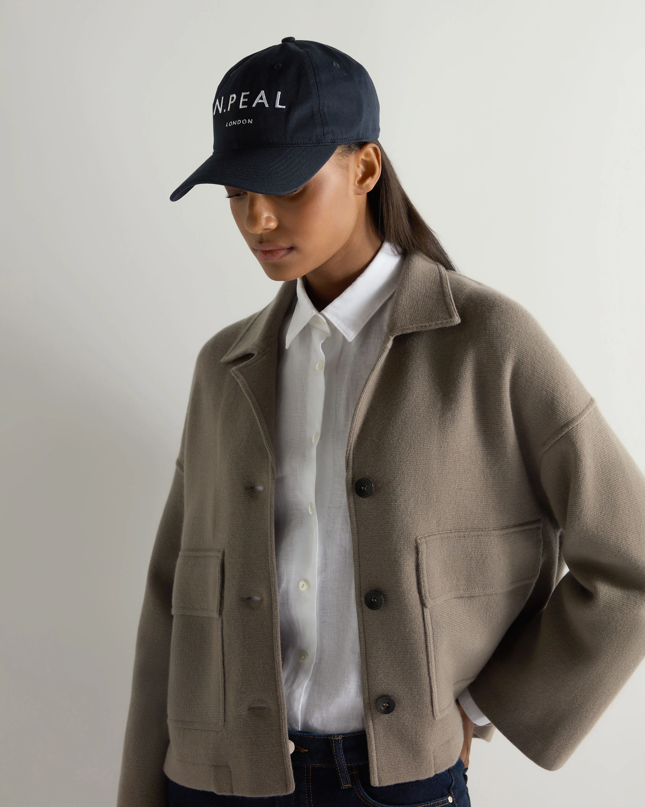 Unisex N.Peal Cotton Cap Navy Blue - Image 7