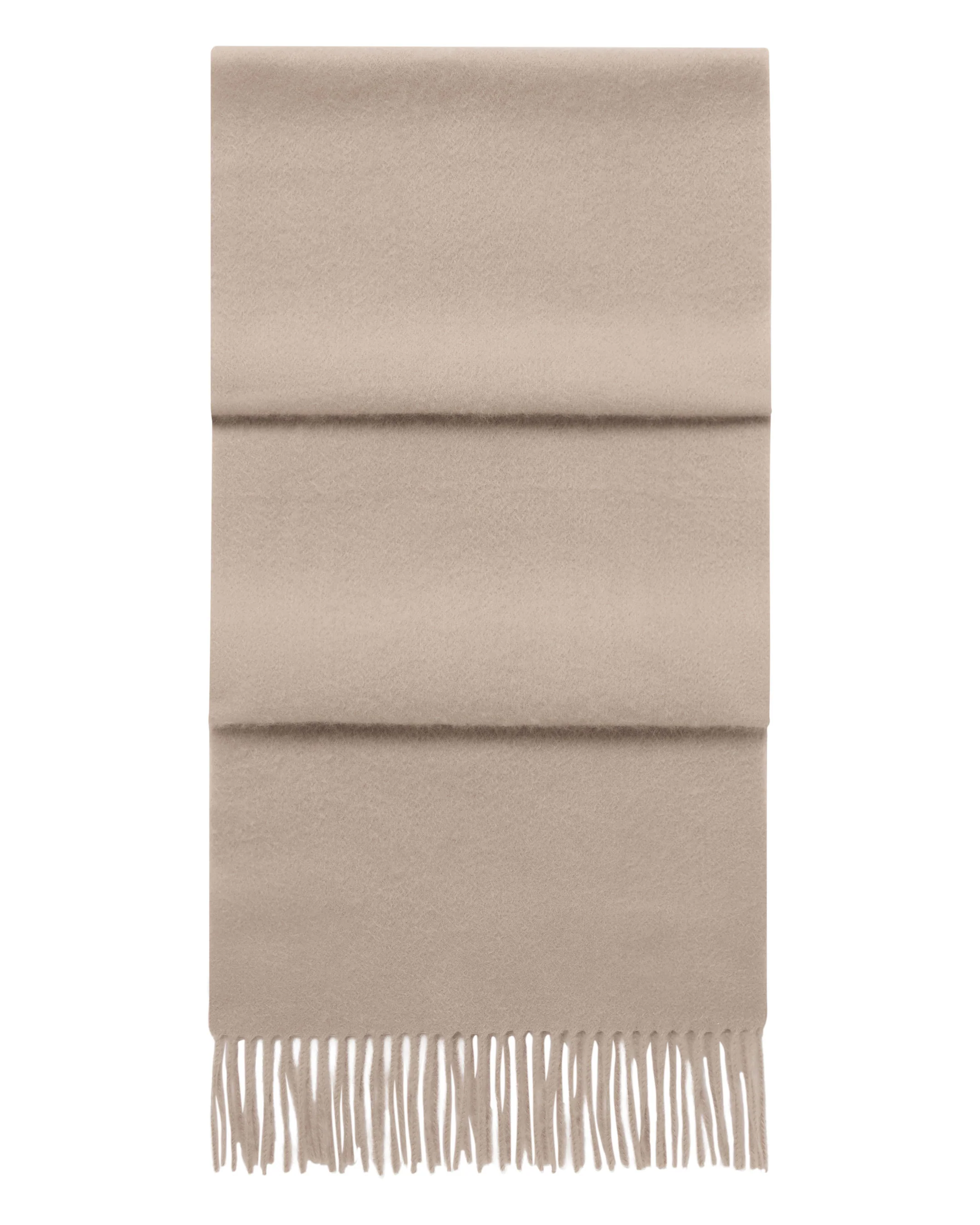 Unisex Woven Cashmere Scarf Cashew Brown