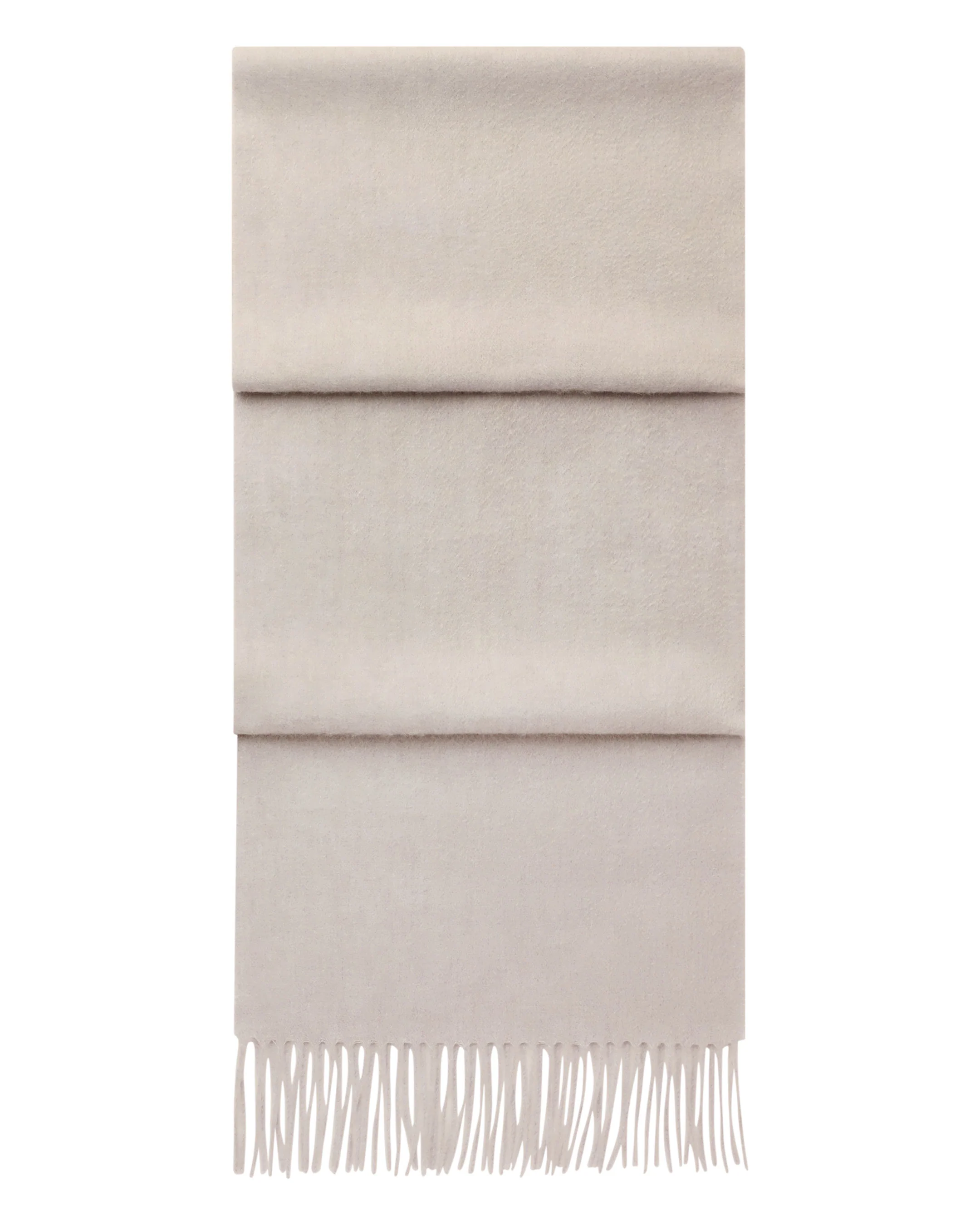 Unisex Woven Cashmere Scarf Oat Grey