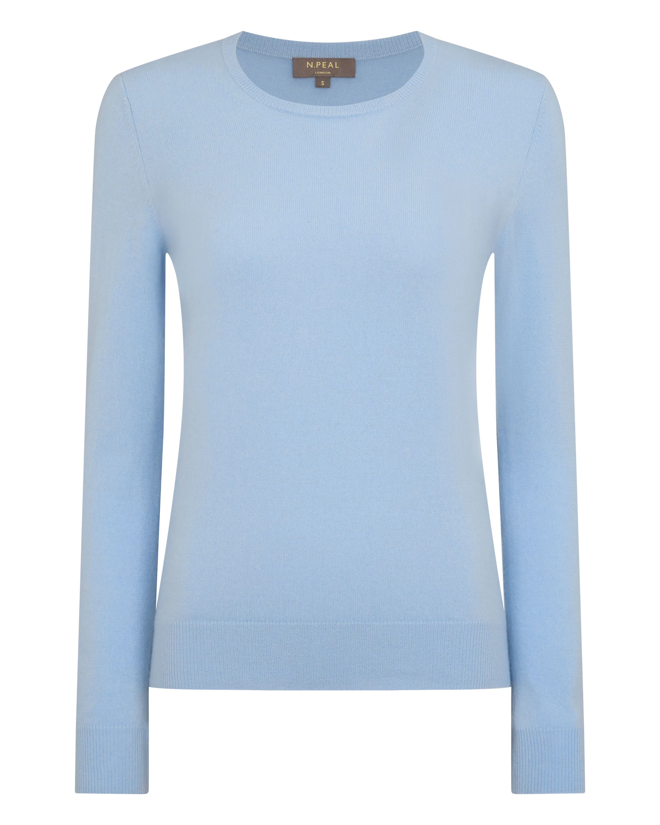 Women's Evie Classic Round Neck Cashmere Jumper Sea Mist Blue - Image 2