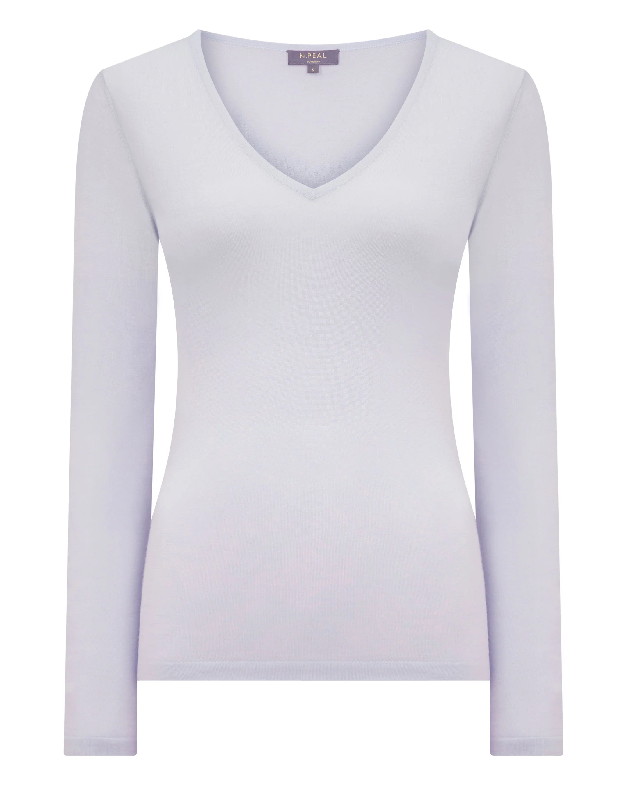 Women's Imogen Superfine Cashmere V Neck Jumper Lavender Purple - Image 2