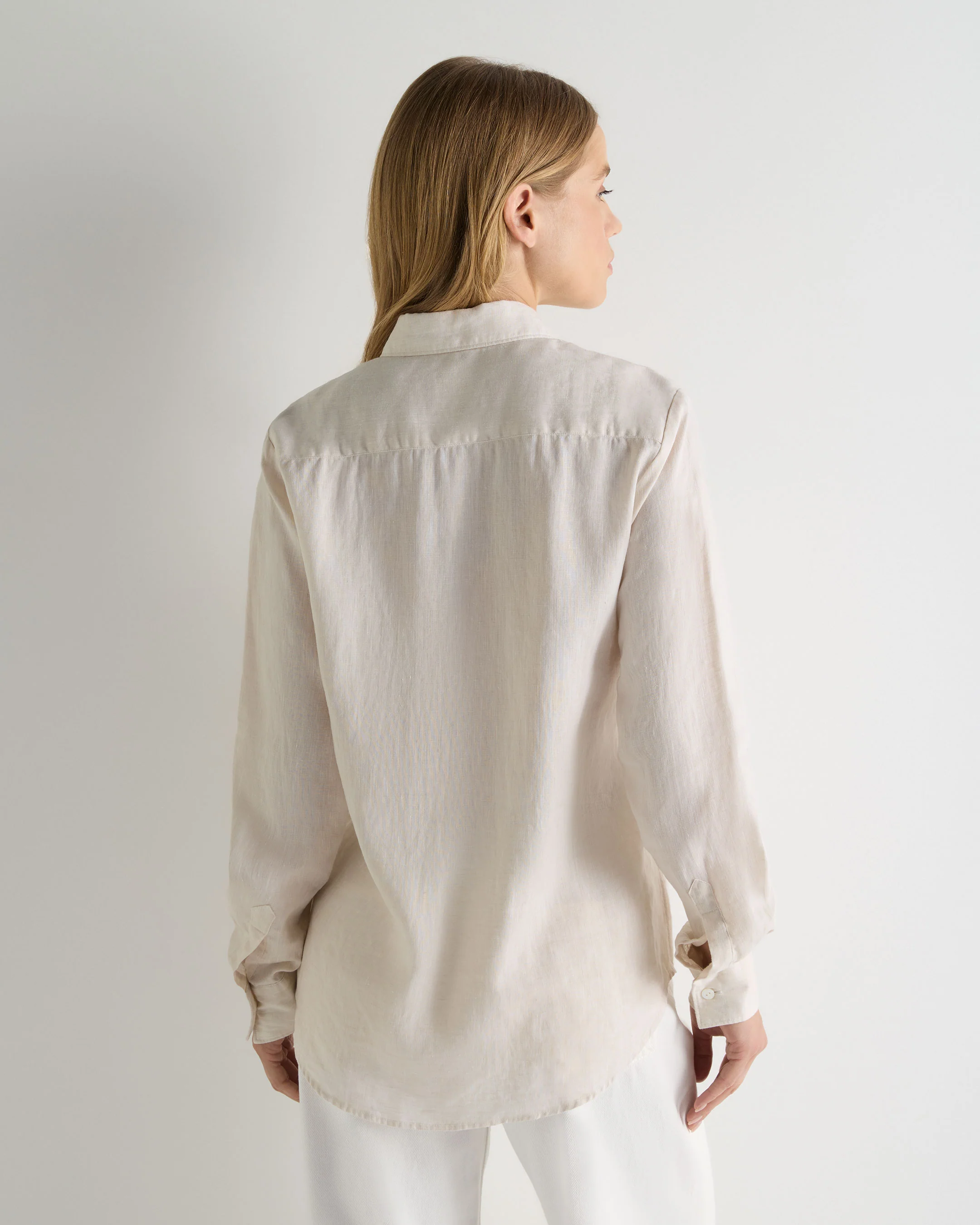 Women's Rochelle Linen Shirt Stone Brown - Image 4