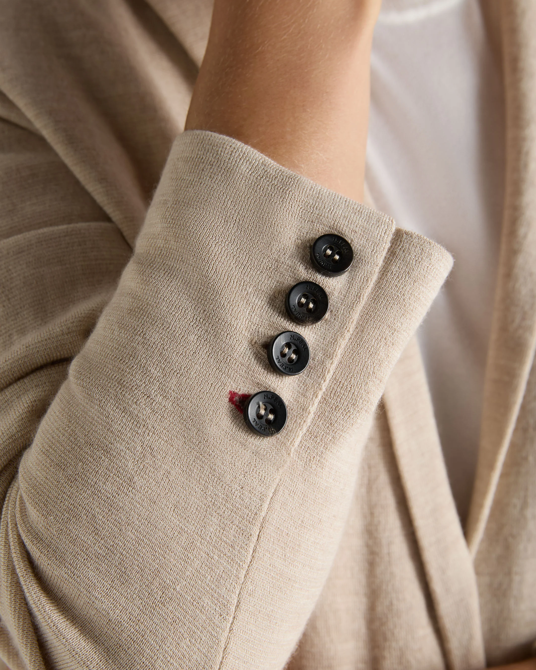 Women's Superfine Cashmere Silk Blazer Sandstone Brown - Image 5